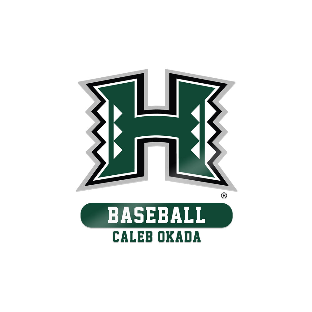 Hawaii - NCAA Baseball : Caleb Okada - Sticker-0