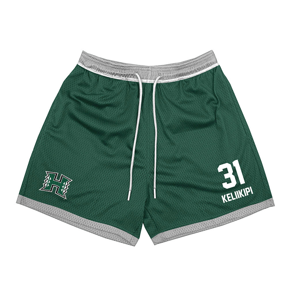 Hawaii - NCAA Football : Tryton Keliikipi - Shorts-0