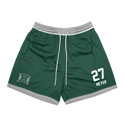Hawaii - NCAA Football : Makanale'a Meyer - Shorts-0