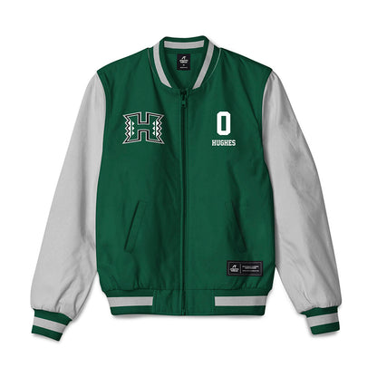 Hawaii - NCAA Football : Jeremiah Hughes - Bomber Jacket-0