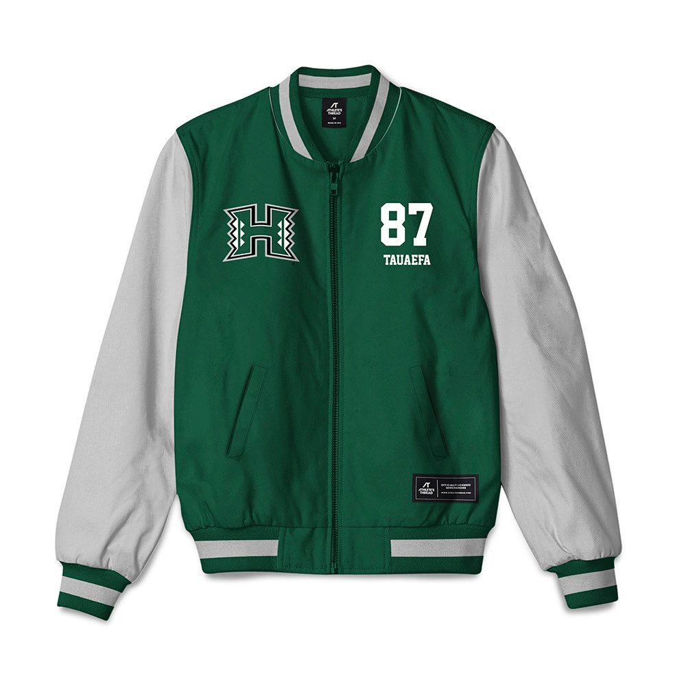 Hawaii - NCAA Football : Devon Tauaefa - Bomber Jacket-0