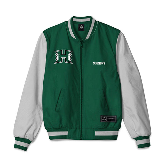 Hawaii - NCAA Men's Swimming & Diving : Andrew Simmons - Bomber Jacket-0