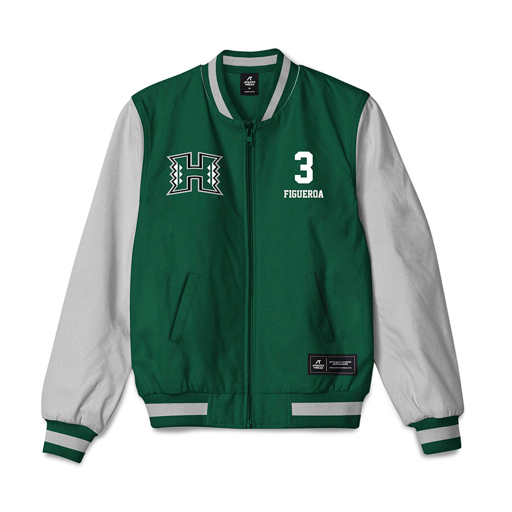 Hawaii - NCAA Football : Joenel Figueroa - Bomber Jacket-0