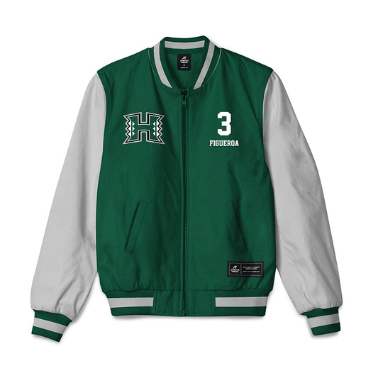 Hawaii - NCAA Football : Joenel Figueroa - Bomber Jacket-0