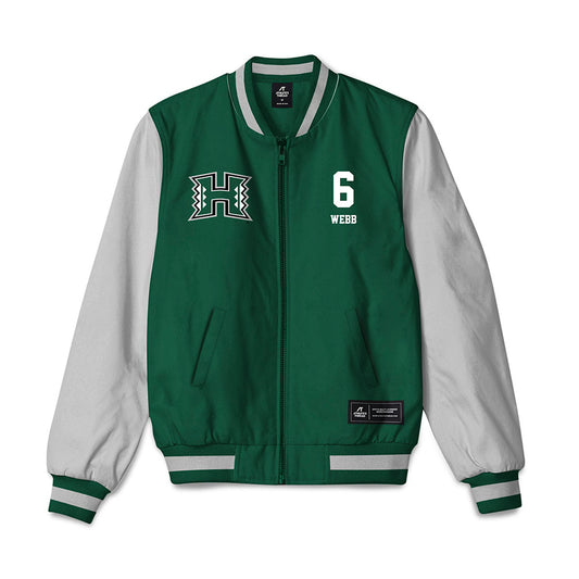 Hawaii - NCAA Women's Basketball : Kyra Webb - Bomber Jacket-0