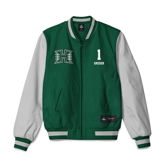 Hawaii - NCAA Women's Water Polo : Madison Greger - Bomber Jacket-0