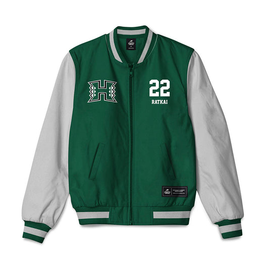 Hawaii - NCAA Women's Volleyball : Panna Ratkai - Bomber Jacket-0