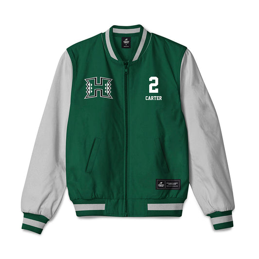 Hawaii - NCAA Men's Basketball : Hunter Carter - Bomber Jacket-0