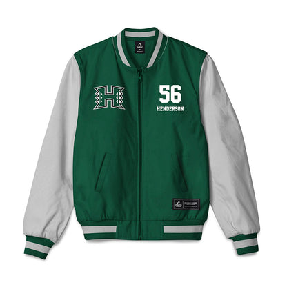 Hawaii - NCAA Football : Boogie Henderson - Bomber Jacket-0
