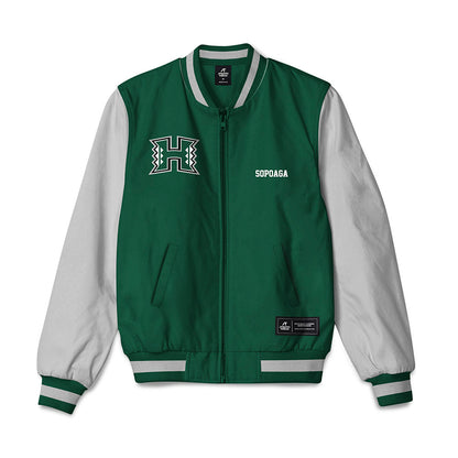 Hawaii - NCAA Women's Track & Field : Valo Sopoaga - Bomber Jacket-0