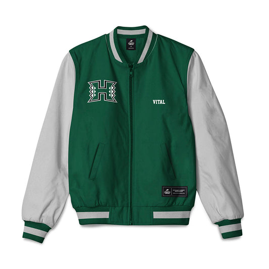 Hawaii - NCAA Women's Track & Field : Samaria Vital - Bomber Jacket-0