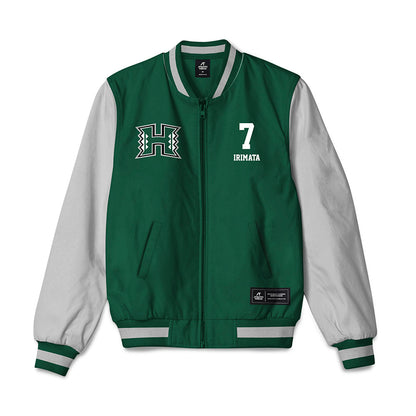 Hawaii - NCAA Softball : Taryn Irimata - Bomber Jacket-0