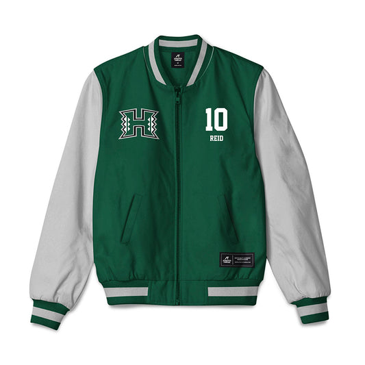 Hawaii - NCAA Women's Volleyball : Cha'lei Reid - Bomber Jacket-0
