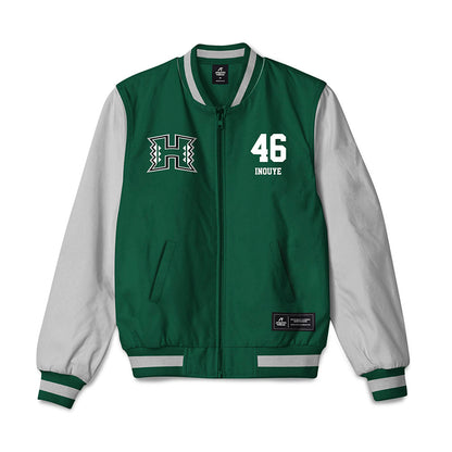 Hawaii - NCAA Baseball : Ryan Inouye - Bomber Jacket-0