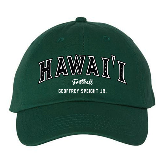 Hawaii - NCAA Football : Geoffrey Speight Jr. - Dad Hat-0