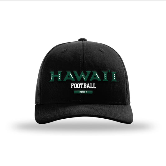 Hawaii - NCAA Football : Andrew Price - Snapback Trucker Hat-0