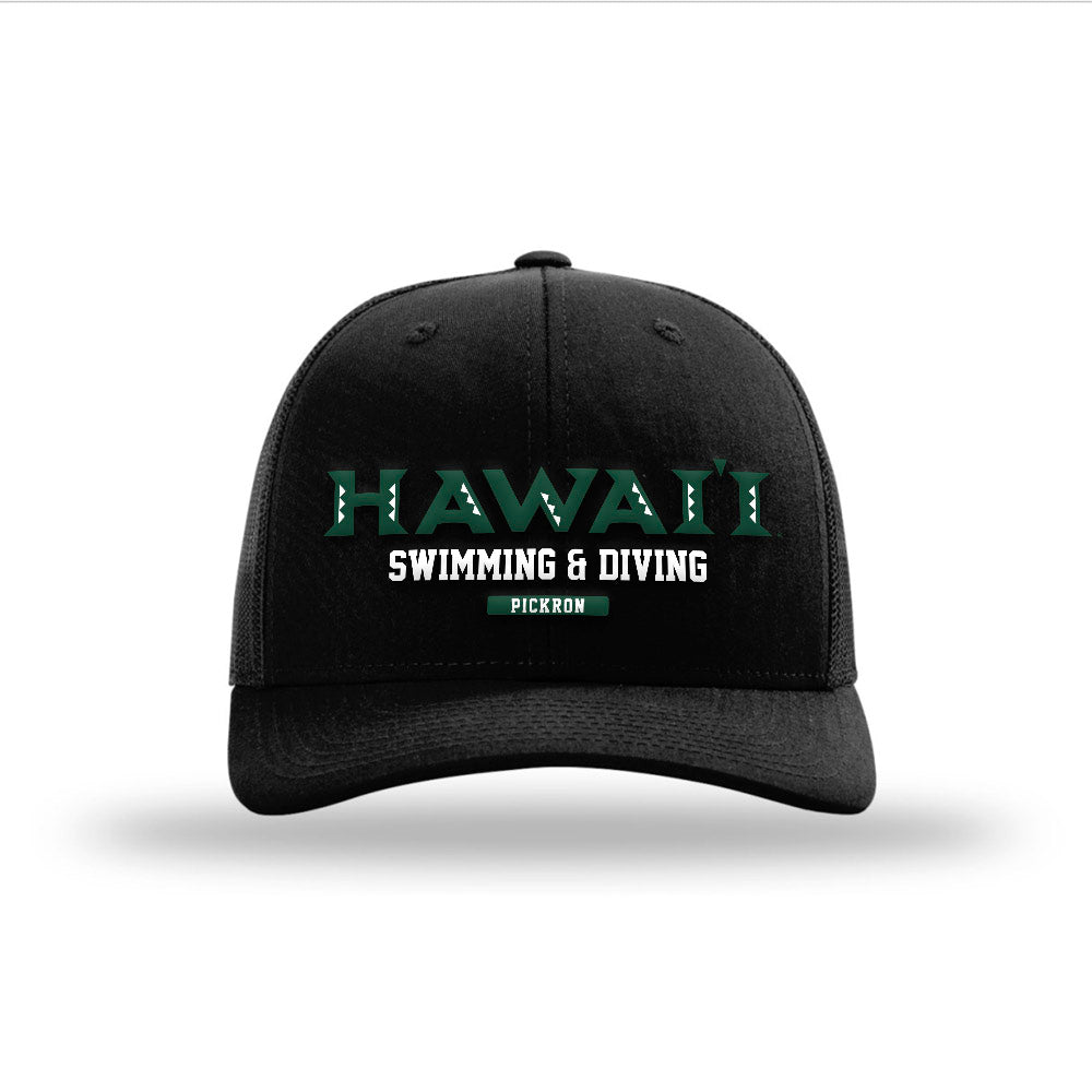 Hawaii - NCAA Women's Swimming & Diving : Ruby Pickron - Snapback Trucker Hat-0