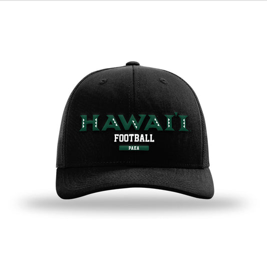 Hawaii - NCAA Football : Siaosi Paea - Snapback Trucker Hat-0