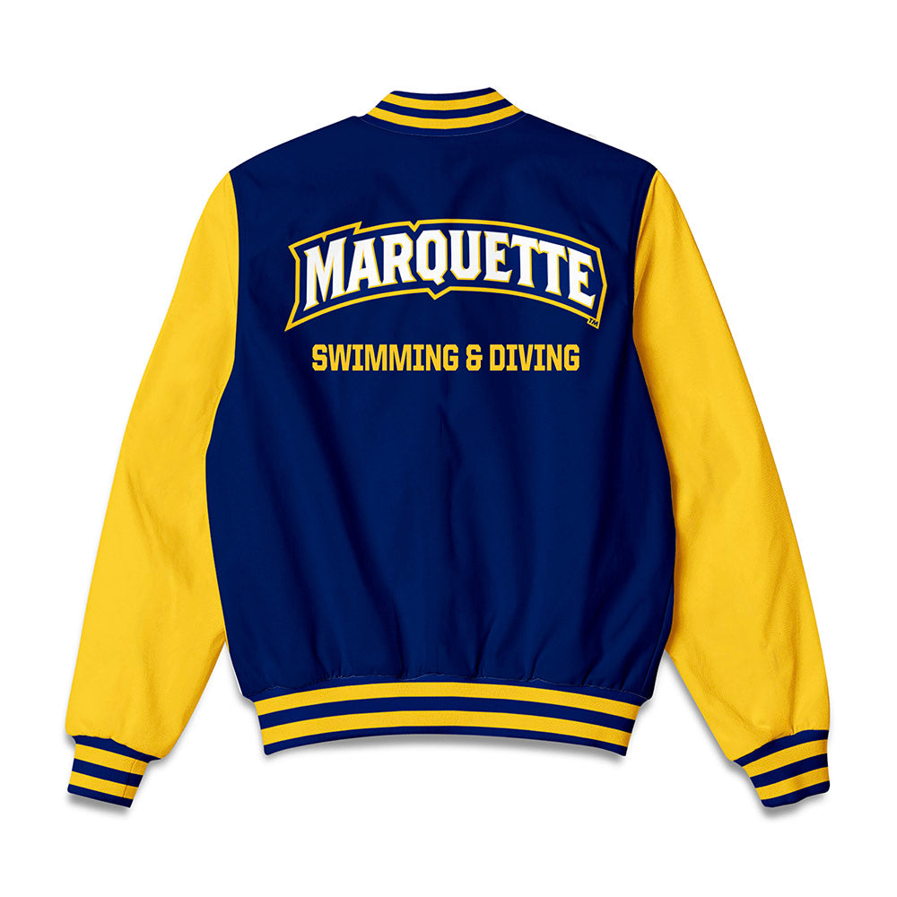 Marquette - NCAA Women's Swimming & Diving : Ariana Amaro - Bomber Jacket-1