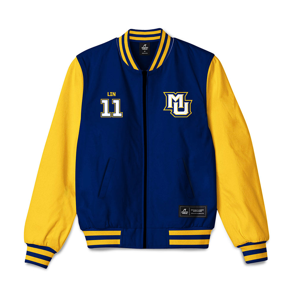Marquette - NCAA Women's Basketball : Yuhan Lin - Bomber Jacket-0