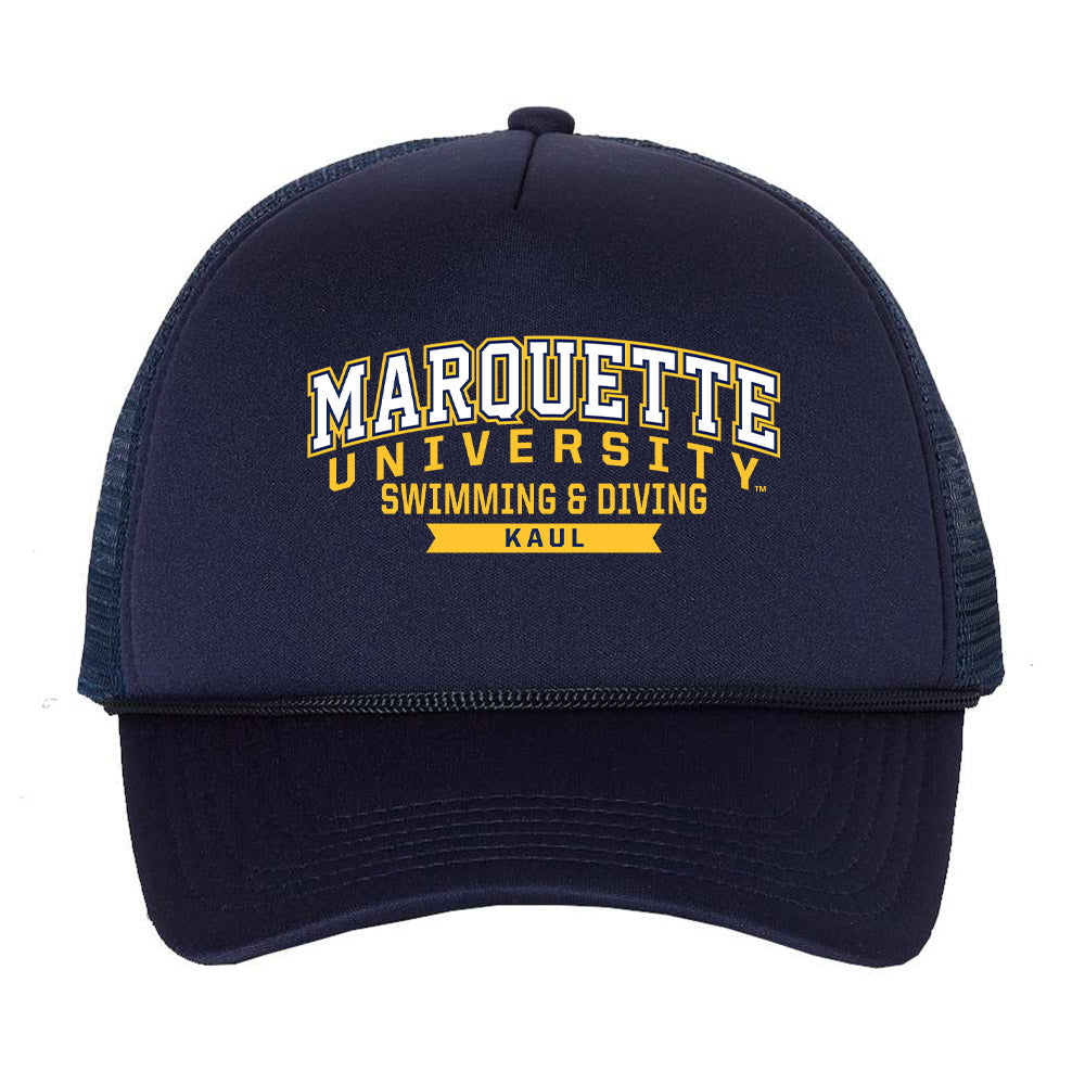 Marquette - NCAA Women's Swimming & Diving : Raleigh Kaul - Trucker Hat-0
