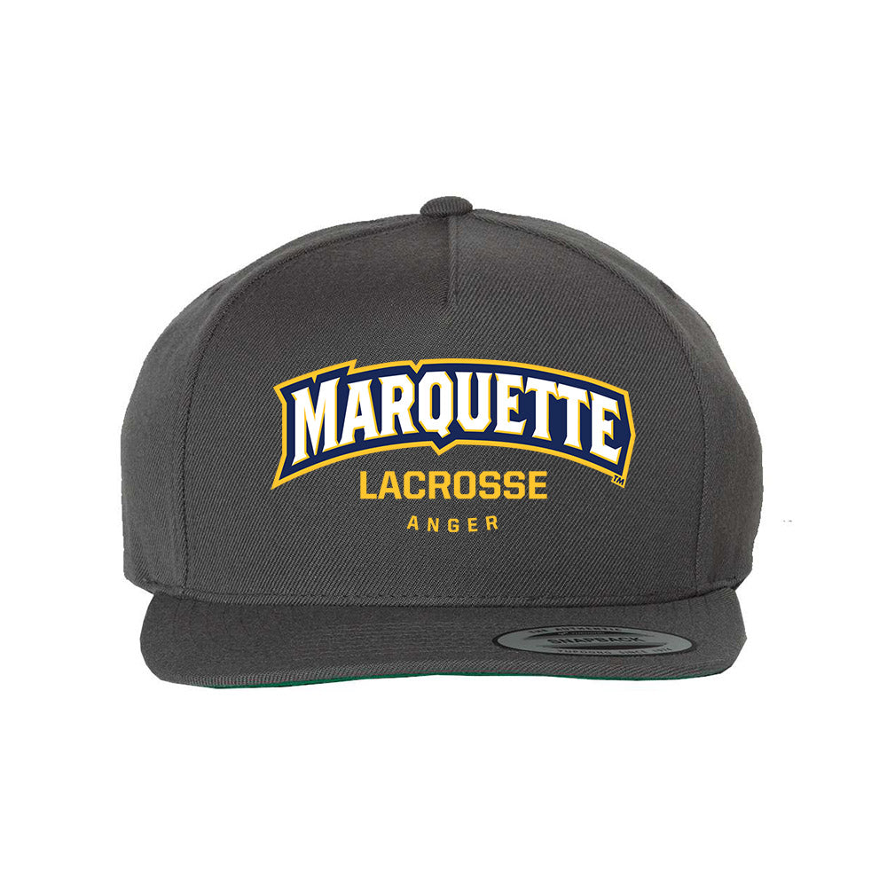 Marquette - NCAA Men's Lacrosse : Michael Anger - Snapback Hat-0