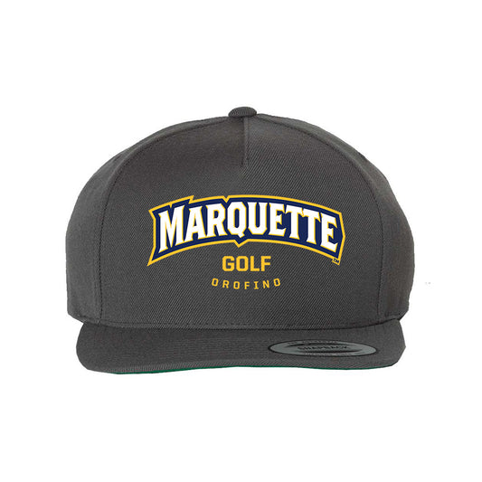 Marquette - NCAA Men's Golf : Holden Orofino - Snapback Hat-0
