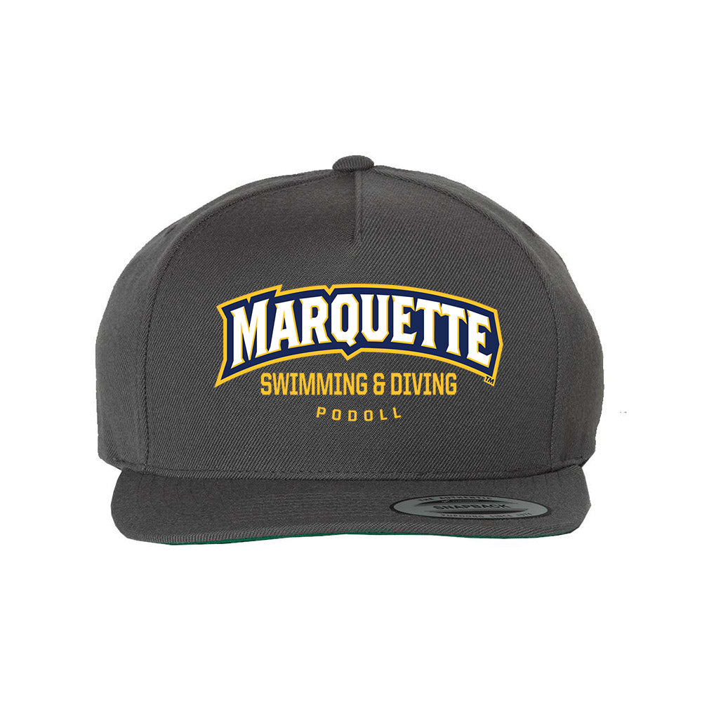 Marquette - NCAA Women's Swimming & Diving : Sadie Podoll - Snapback Hat-0