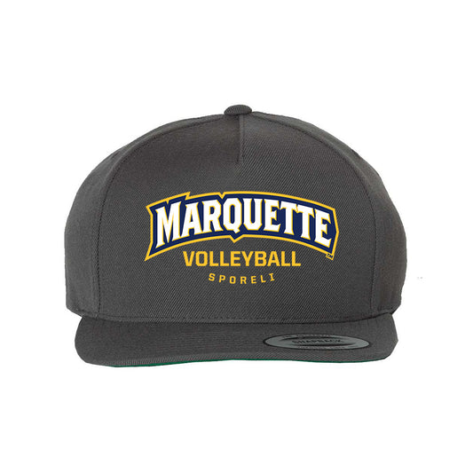 Marquette - NCAA Women's Volleyball : Berrak Sporeli - Snapback Hat-0