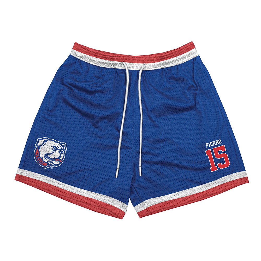 LA Tech - NCAA Football : David Pierro - Blue Shorts-0