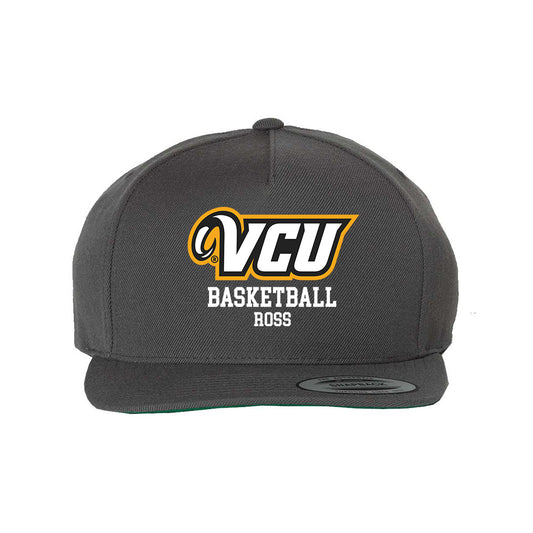 VCU - NCAA Men's Basketball : Collin Ross - Snapback Hat-0