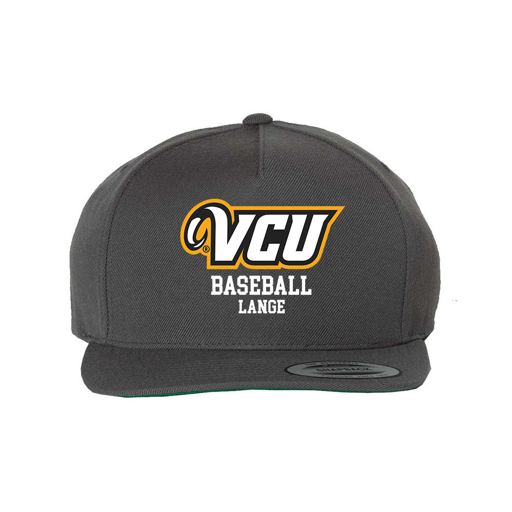 VCU - NCAA Baseball : Tristan Lange - Snapback Hat-0