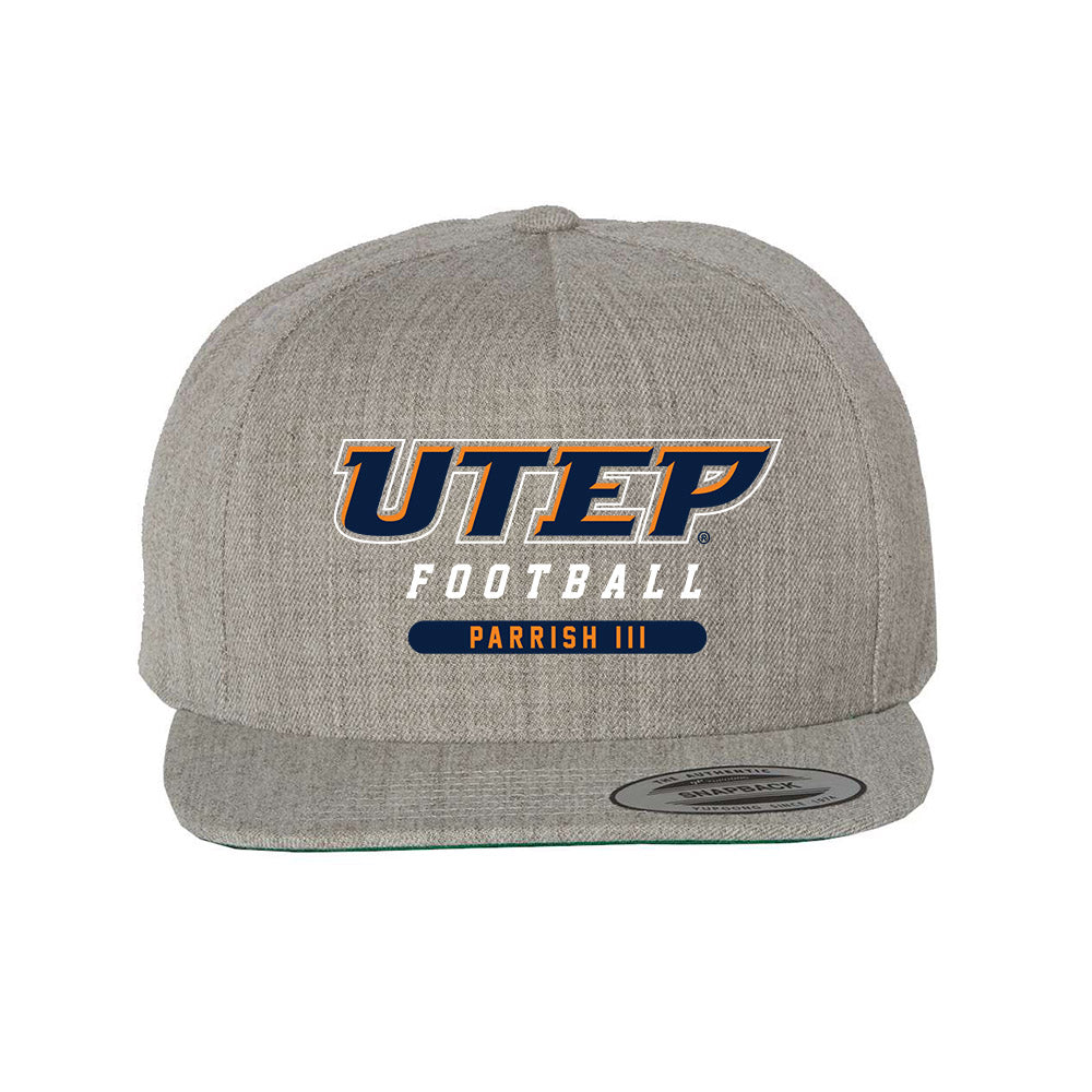 UTEP - NCAA Football : Leander Parrish III - Snapback Hat-0