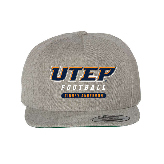 UTEP - NCAA Football : DAdrian Tinney-Anderson - Snapback Hat-0