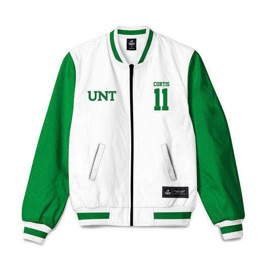 North Texas - NCAA Football : Steven Curtis - Bomber Jacket-0