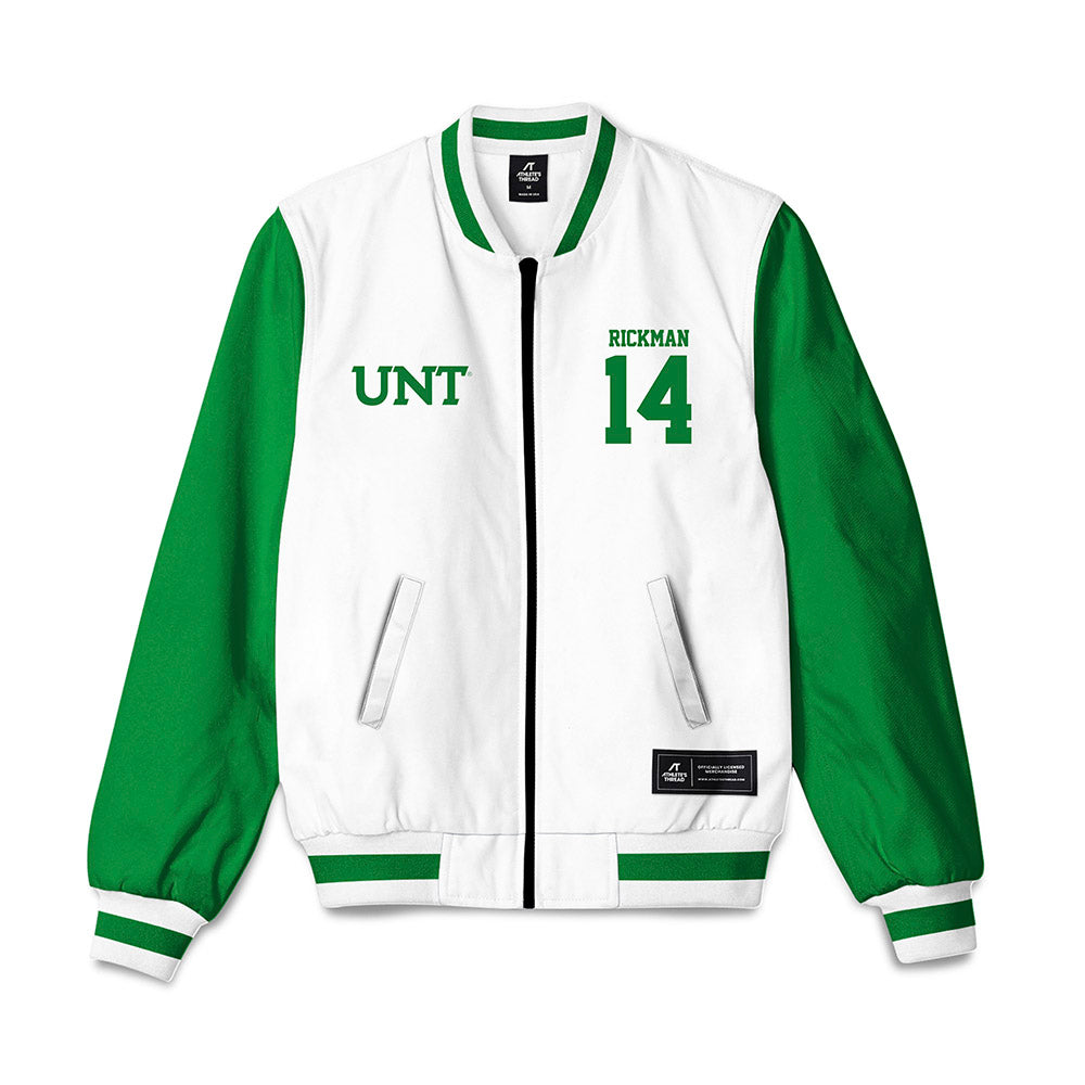 North Texas - NCAA Women's Basketball : Allison Rickman - Bomber Jacket-0