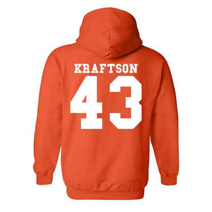 Syracuse - NCAA Men's Lacrosse : Charlie Kraftson - Classic Shersey Hooded Sweatshirt-1