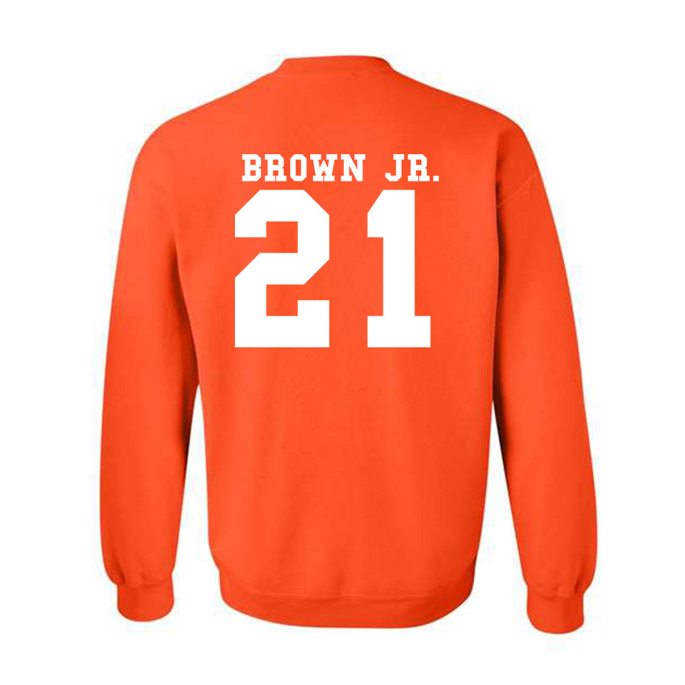 Syracuse - NCAA Football : Fran Brown Jr. - Classic Shersey Crewneck Sweatshirt-1