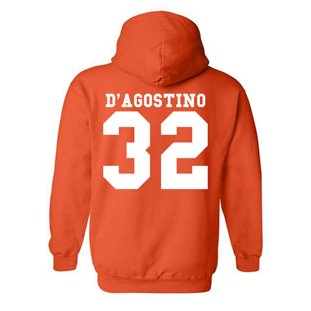 Syracuse - NCAA Men's Lacrosse : Louis D'Agostino - Classic Shersey Hooded Sweatshirt-1