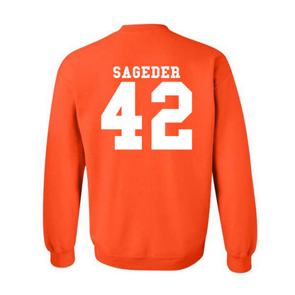 Syracuse - NCAA Men's Lacrosse : Dylan Sageder - Classic Shersey Crewneck Sweatshirt-1