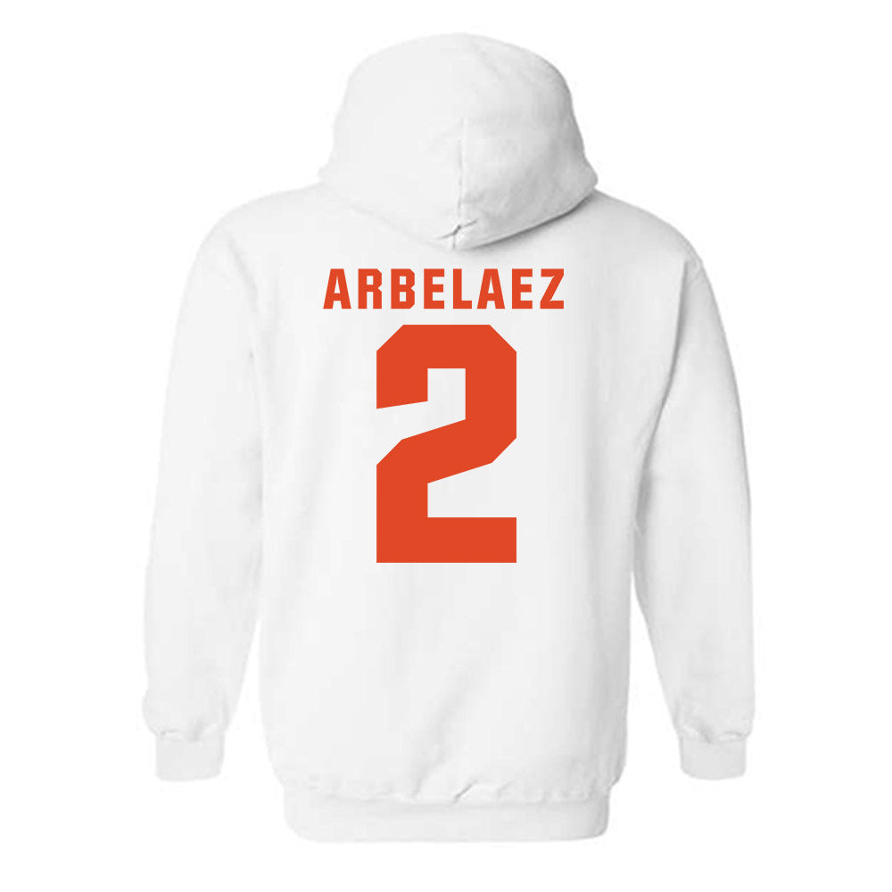 Syracuse - NCAA Women's Soccer : Julia Arbelaez - Classic Shersey Hooded Sweatshirt-1