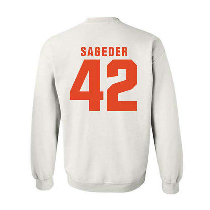 Syracuse - NCAA Men's Lacrosse : Dylan Sageder - Classic Shersey Crewneck Sweatshirt-1