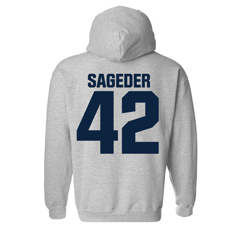 Syracuse - NCAA Men's Lacrosse : Dylan Sageder - Classic Shersey Hooded Sweatshirt-1