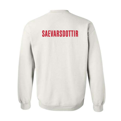 Georgia - NCAA Women's Track & Field : Isold Saevarsdottir - Classic Shersey Crewneck Sweatshirt-1