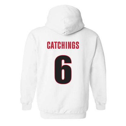 Georgia - NCAA Men's Basketball : Kanon Catchings - Classic Shersey Hooded Sweatshirt-1
