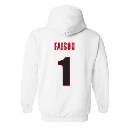 Georgia - NCAA Women's Basketball : Jocelyn Faison - Classic Shersey Hooded Sweatshirt-1