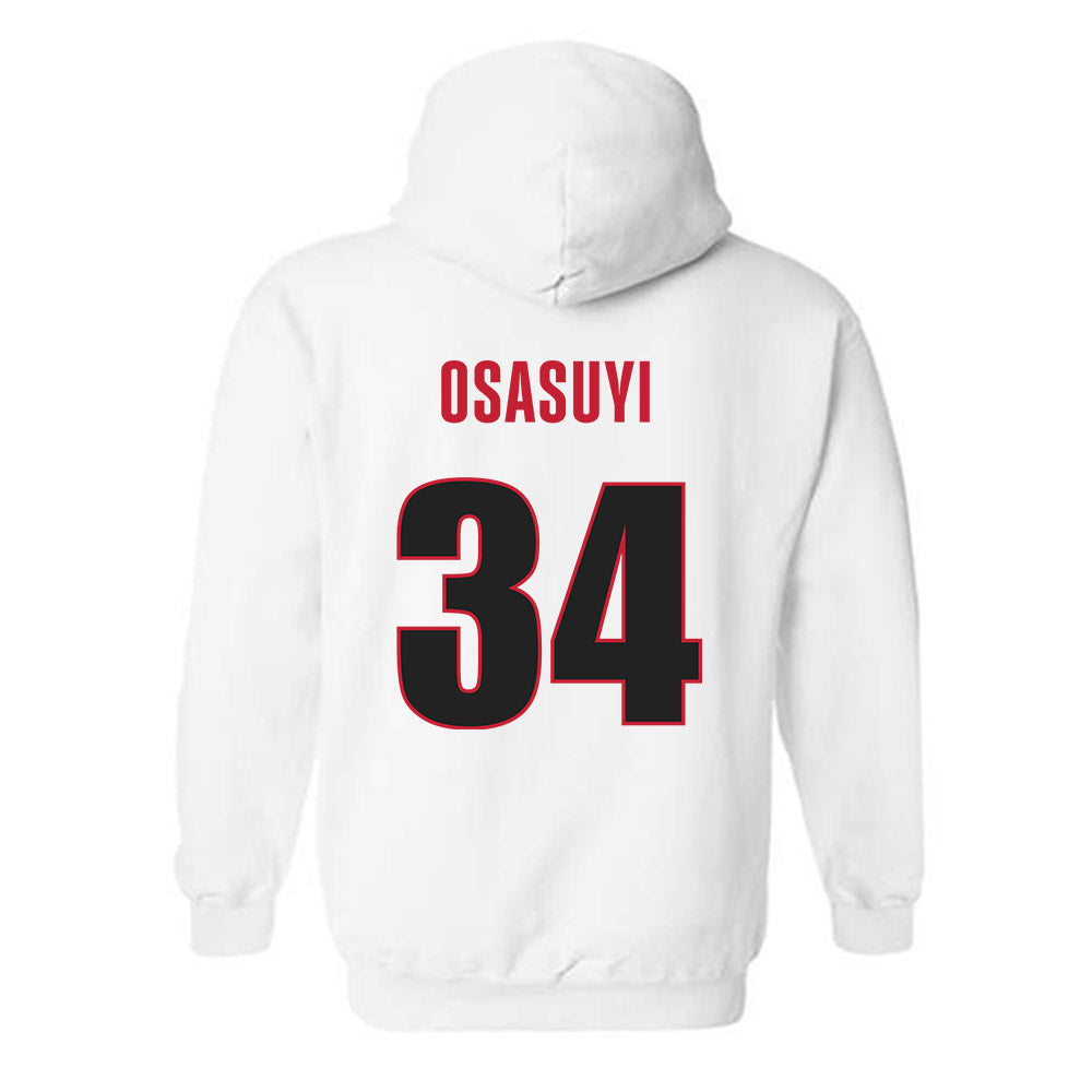 Georgia - NCAA Men's Basketball : Andrew Osasuyi - Classic Shersey Hooded Sweatshirt-1