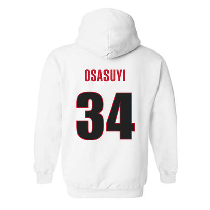 Georgia - NCAA Men's Basketball : Andrew Osasuyi - Classic Shersey Hooded Sweatshirt-1