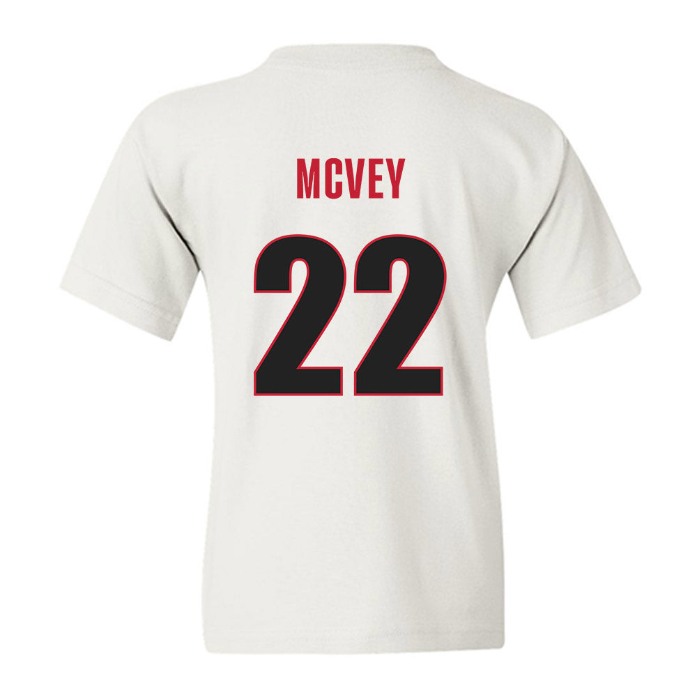 Georgia - NCAA Men's Basketball : Jackson McVey - Classic Shersey Youth T-Shirt-1