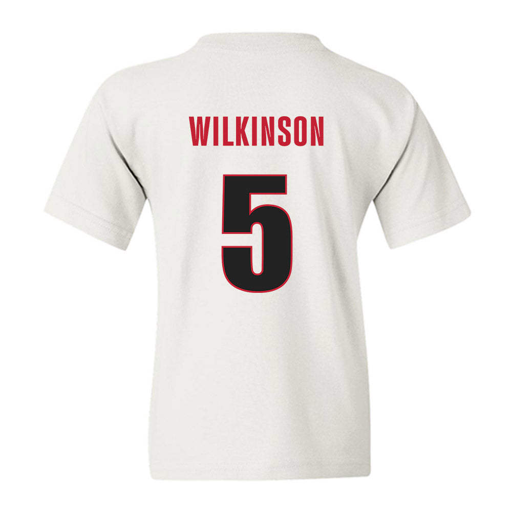 Georgia - NCAA Men's Basketball : Jeremiah Wilkinson - Classic Shersey Youth T-Shirt-1